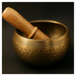 ขันร้องทำจากสแตนเลสขัดเงา คุณภาพดี ราคาคุ้มค่า เสียงสมดุล ผลิตด้วยมือแบบทิเบต เหมาะสำหรับการทำสมาธิ โยคะ การบำบัด เป็นมิตรกับสิ่งแวดล้อม - Product Image 4