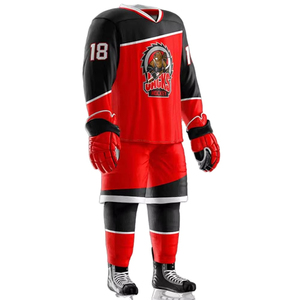 100% polyester équipe respirant hockey sur gazon uniformes hommes sublimation hockey sur glace uniforme - Product Image 2