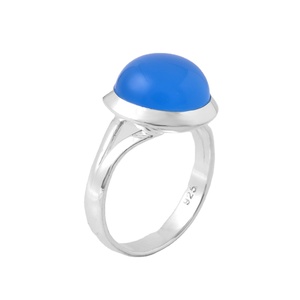 แหวนพลอย925สเตอริงสีเงินสวยของแท้พลอยคาลซิโดนีนิรันดร์เครื่องประดับแฟชั่นเงินสำหรับปาร์ตี้ที่ไว้ใจได้ - Product Image 1