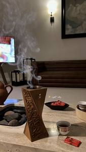 Wooden Coffin <b>Incense</b> <b>Burner</b> for <b>Incense</b> Sticks and <b>Cones</b>, with Storage Compartment - Product Image 4