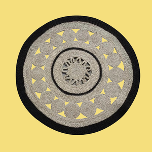 Cesta de Yute Trenzada Hecha a Mano de Origen Bangladesh, Ecológica, 100% Yute Natural, Peso Medio, Rayas, Tamaño y Color Personalizables - Product Image 3