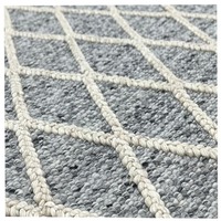 NZ Naturwolle Nordischer Knoten Boho Design Maßgefertigter Kieselstein Handgewebter Filzball-Steinteppich Wendbar Hotel