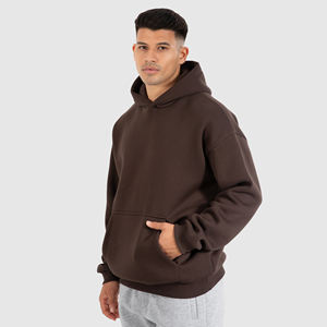 Sudadera con Capucha 100% Algodón, Personalizada OEM/ODM, Sudadera Extra Grande para Hombre con Logotipo Estampado en Relieve, Sudadera Unisex de Felpa de Talla Grande - Product Image 3