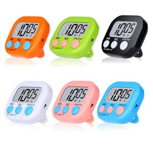 Minuteur <span class=keywords><strong>de</strong></span> cuisine avec écran LCD, design magnétique, commande par bouton - Mini <span class=keywords><strong>chronomètre</strong></span> à compte à rebours pour la cuisine, les études et le travail - Product Image 1