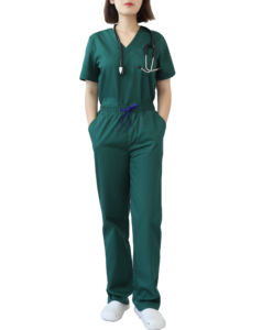 2024 Terzo deportes nueva venta caliente moda mujer Jogger enfermera Scrubs uniformes personalizados con tela de lona - Product Image 1
