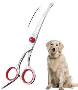 Juego de tijeras de aseo para perros de acero inoxidable de alta calidad, puntas redondeadas de Nariz de toro curvada, tijeras de fácil limpieza para recortar el pelo de mascotas, gato - Product Image 3