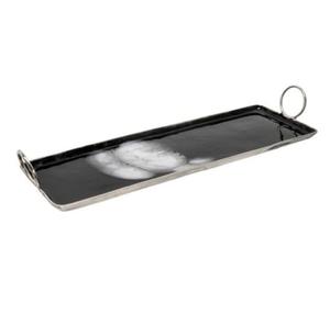 Plateau de service pour en-cas en métal fait main, style dernier cri, finition argentée antique polie, forme personnalisée, plateau unique à prix abordable - Product Image 4