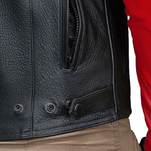 Legacy Red Black Soft Cowhide Leather Racing Motorbike Jacket Removable CE-Certified <b>Protectors</b> Motorcycle Riding Jacket For Men - Product Image 4