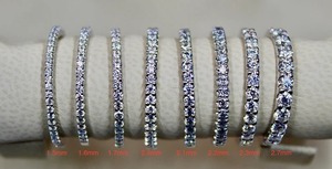 Moissanite เงินสเตอร์ลิง แหวนกลม เพชรเหลี่ยมเพชรพลอย แหวนหมั้นสวยงาม & ทําสําหรับเครื่องประดับเพชรอื่นๆ - Product Image 3