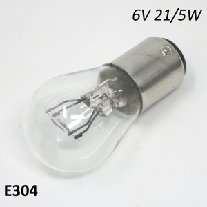 Bombilla de luz trasera 6V 21/5W Lambretta LI S2 150 + TV2 (modelo de producto de 1960 a 1961) - Product Image 1