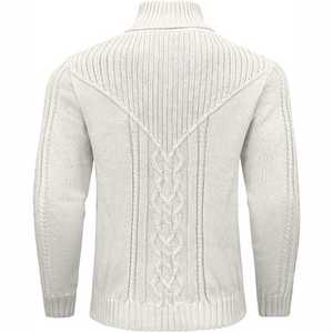 Chandails en tricot décontractés à col rond pour hommes de haute qualité en gros de couleur unie - Product Image 6