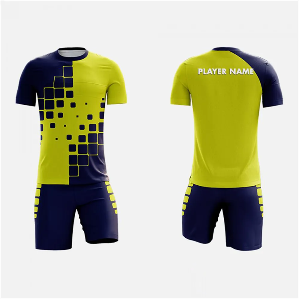 Unisex soccer Uniform Soccer Jersey Set Customized Sublimation OEM Printing Style Sportswear Soccer Uniform