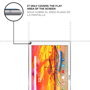 ตัวป้องกันหน้าจอป้องกันการกระแทกสำหรับแท็บเล็ตเอสพีซี ดาร์กโกลว์ 101 เพิ่มประสิทธิภาพการอ่านและความทนทาน - Product Image 4