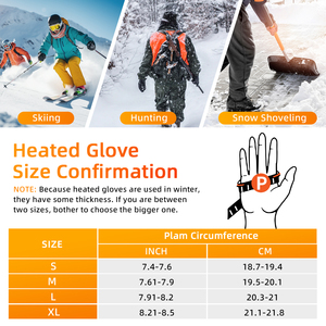 Guantes de Esquí Calefactables SAVIOR Verdes de 7.4V y 3000mAh para Exteriores, con Cinta Reflectante y Función para Limpiar la Nariz, Recargables - Product Image 6