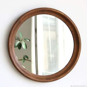 Marco de espejo de pared de madera de primera calidad para tocador de baño de granja o vestidor mejora de diseño clásico - Product Image 3