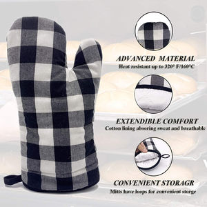 Hot Sale Cotton <b>Oven</b> Mitts <b>Oven</b> <b>Gloves</b> Heat Resistant Professional Thickening <b>Oven</b> <b>Gloves</b> - Product Image 2
