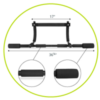 Barra de dominadas metálica personalizable con logo personalizado e impresión por sublimación completa para entrenamiento corporal en casa, ejercicio y gimnasio en casa