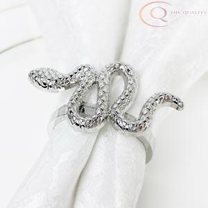 Anneaux de serviette décoratifs en métal de qualité supérieure, design luxueux et écologique pour tables de dîner élégantes, mariages, restaurants, fêtes - Product Image 3