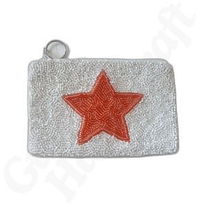 Handmade Beaded Coin <b>Purse</b> for Women Fun & Stylish Mini Cotton Pouch for Coins Cards Essentials Unique <b>Small</b> Pouch Perfect Gift - Product Image 1