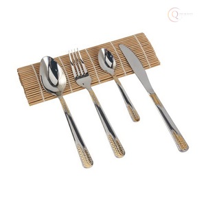 Ensemble de couverts élégants et écologiques en acier inoxydable pour la restauration, le service et les fêtes |   Couverts haut de gamme avec couleurs personnalisées - Product Image 2