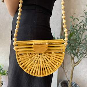 Sacs à main rétro en bambou pour femmes, sac tissé en bambou, nouvelle collection - Product Image 3