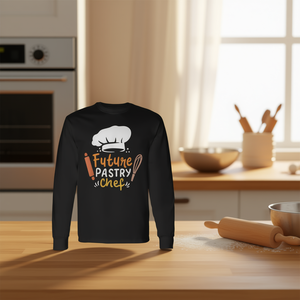 T-shirt à manches longues mignon pour les jeunes pâtissiers et boulangers, pour la décoration des enfants - Product Image 3