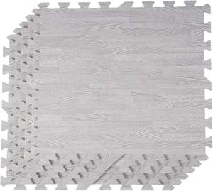 แผ่นรองคลานทำจากโฟม EVA แบบประสานกับสิ่งแวดล้อมแผ่นไม้ลายไม้สีเทาอ่อนขนาด24'' - Product Image 3