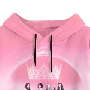Venta caliente mujeres sudaderas con capucha de gran tamaño Streetwear estilo Hip Hop tela polar a prueba de viento ropa de invierno estilo pulóver - Product Image 3