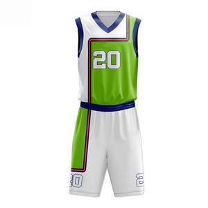 La mejor calidad transpirable de alta tecnología de secado rápido de poliéster uniformes de baloncesto logotipo personalizado de talla grande nuevo diseño para la temporada de verano OEM - Product Image 5