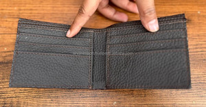 Gran oferta, billetera clásica de cuero genuino de alta calidad para hombre, billetera de cuero de calidad, billeteras para hombre delgadas - Product Image 6