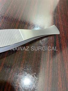 Top qualité personnalisé poisson os dissolvant pince à épiler Chef cuisine pince à épiler en acier inoxydable argent poisson pince à épiler cuisine outils - Product Image 5