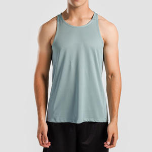 Camisetas de Tirantes para Hombre, Estilo Deportivo, con Rayas, para Gimnasio, Verano 2025, Personalizadas, 100% Algodón, con Logotipo Impreso, Tejido de Punto, Fabricante - Product Image 1