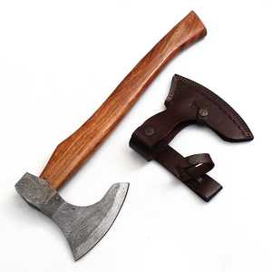 2025, venta al por mayor, la mejor alta calidad, personalizada, hecha a mano, acero de Damasco, hacha Tomahawk, mango de madera, precio bajo para exteriores - Product Image 5