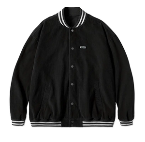 Veste universitaire de baseball personnalisée pour hommes de haute qualité en cuir PU matelassé coton imprimé tissu hiver chaud grande taille Design Spandex - Product Image 6