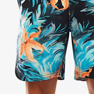 Short de bain 100% coton de qualité professionnelle pour hommes, motif solide, écologique, style décontracté, anti-rides, vente à chaud à bas prix - Product Image 4