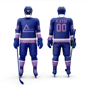 Vente en gros OEM ODM maillots de hockey sur glace sublimés personnalisés vêtements de sport pour équipes fournisseur d'usine - Product Image 5