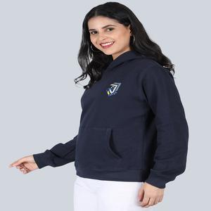 Logo personnalisable imprimé surdimensionné sweats à capuche en polaire lourde pour les femmes nouveau Style décontracté hiver Stock vente sweat-shirt vestes - Product Image 1