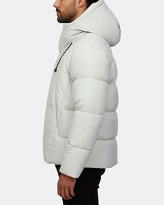 Chaqueta Acolchada con Capucha de Alta Calidad para Hombre, Cortavientos, Informal, con Cremallera Frontal y Logotipo Tejido, para Hombre y Mujer - Product Image 2