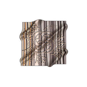 ผ้าพันคอไหมทวิลลายเสือดาวดีไซน์วินเทจ - Product Image 1