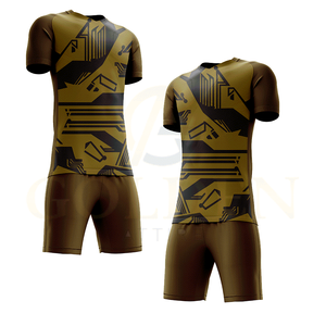 Uniforme de Fútbol de Poliéster 100% Transpirable para Hombre, Precio de Fábrica, Camiseta de Fútbol de Verano con Cuello en V, Diseño de Cuello con Sublimación Única - Product Image 4