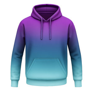 Sudadera con capucha de lana hecha a medida de alta calidad para hombre, cuello con capucha y logotipo de sublimación, teñido liso con técnicas lavadas para invierno 2026 - Product Image 2