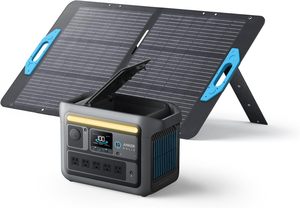 Top Clearance SOLIX C800 Portable PowerStation with 100W <b>Solar</b> Panel, 1200W (Peak 1600W) <b>Solar</b> <b>Generator</b>, Full Charge - Product Image 3