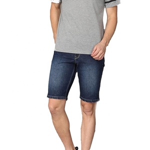 Custom Streetwear Hip Hop Diamonds Baggy Manufacturer Distressed Vintage Acid Wash Rhinestone <b>Men's</b> Denim Shorts - Product Image 5