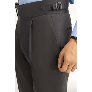 Pantalones Gurkha de Camuflaje Regular, Pantalón Cargo Formal con Cremallera y Pliegues Decorativos, 100% Algodón, Cintura Media, Lavado de Color, Talla XL - Product Image 6