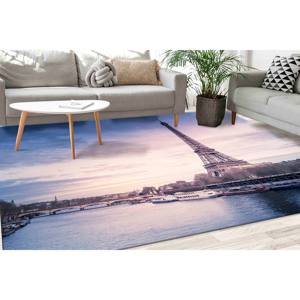 Tapis Tour Eiffel, Tapis Eiffel, Tapis Paris, Tapis paysage, Tapis imprimé, Tapis en chenille - Product Image 1