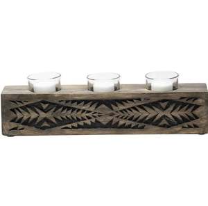 Portavelas votivo de madera hecho a mano para interiores y exteriores, soporte para velas de té, decoración para el hogar, hotel, oficina, bodas y fiestas. - Product Image 2