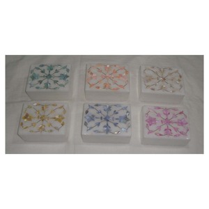 Indian Handmade Stylish Design Pure <b>White</b> Marble Inlaid <b>Boxes</b> With Fine Finishing For Corporate <b>Gifts</b> Purpose - Product Image 1