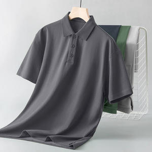 เสื้อโปโลผ้าฝ้าย100% สำหรับผู้ชายเสื้อโปโลสำหรับใส่ทำงานปักแบบสั่งทำ - Product Image 1