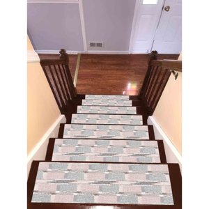 Tapis traditionnel en laine écologique imprimé, adapté aux animaux de compagnie, design patchwork imprimé en 3D, grand format, avec envers en latex rose - Product Image 5