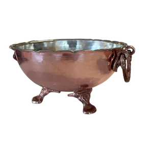 Elegante Tazón Redondo de Cobre para Frutas, Accesorio de Cocina, Tazón de Cobre Individual para Mezclar Alimentos con Estilo, Metal Pulido - Product Image 5